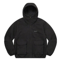 Supreme Cotton Hooded Jacket 'Black White' SUP-SS22-834