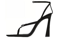 SAINT LAURENT Nadja 105 Satin Sandals