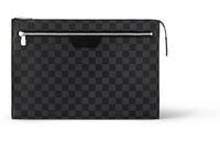 LOUIS VUITTON Graphite Canvas Clutch Regular Men's Black