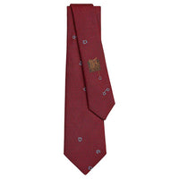 HERMES Mulberry Silk Ties Men's Red
