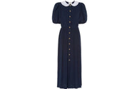 MIU MIU SS22 Short Sleeved Dress Women's Black