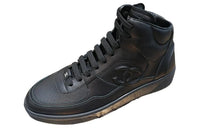 CHANEL High Top Skateboard Shoes Men's Black