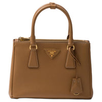 PRADA Galleria Killer Bag Leather Shoulder Bag Crossbody Bag Handbag Small Size Women's Brown