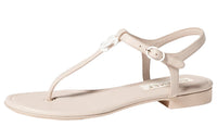CHANEL Strap Sandals Women's Ivory White