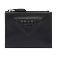 PRADA Leather Wallet Small Size Women's Black