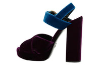 PRADA Strap Sandals Women's Burgundy