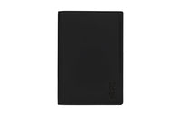 SAINT LAURENT Matte Finish Leather Card Holders Passport Holders Men's Black