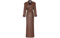SAINT LAURENT SS23 Leather Jacket Women's Brown