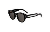 DIOR Irregular Shape Sunglasses Men's Black