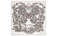 DIOR Silk Scarves Women's White