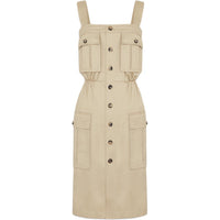SAINT LAURENT Slip Dresses Women's Light Umber
