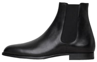 CELINE Ankle Length Chelsea Boots Men's Black