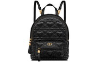 DIOR Sheepskin Backpack Mini Women's Black