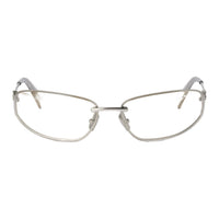 MIU MIU Metal Cat Eye Eyeglass Frames Unisex Silver
