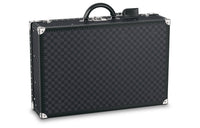LOUIS VUITTON Canvas Portable Suitcase Hard Case Men's Black