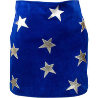 SAINT LAURENT Casual Short Skirts Women's Blue