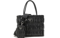 PRADA Sheepskin Shoulder Bag, Crossbody Bag, Handbag Women's Black