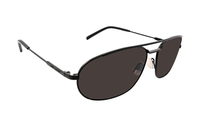 SAINT LAURENT Metal Irregular Shape Sunglasses Men's Black