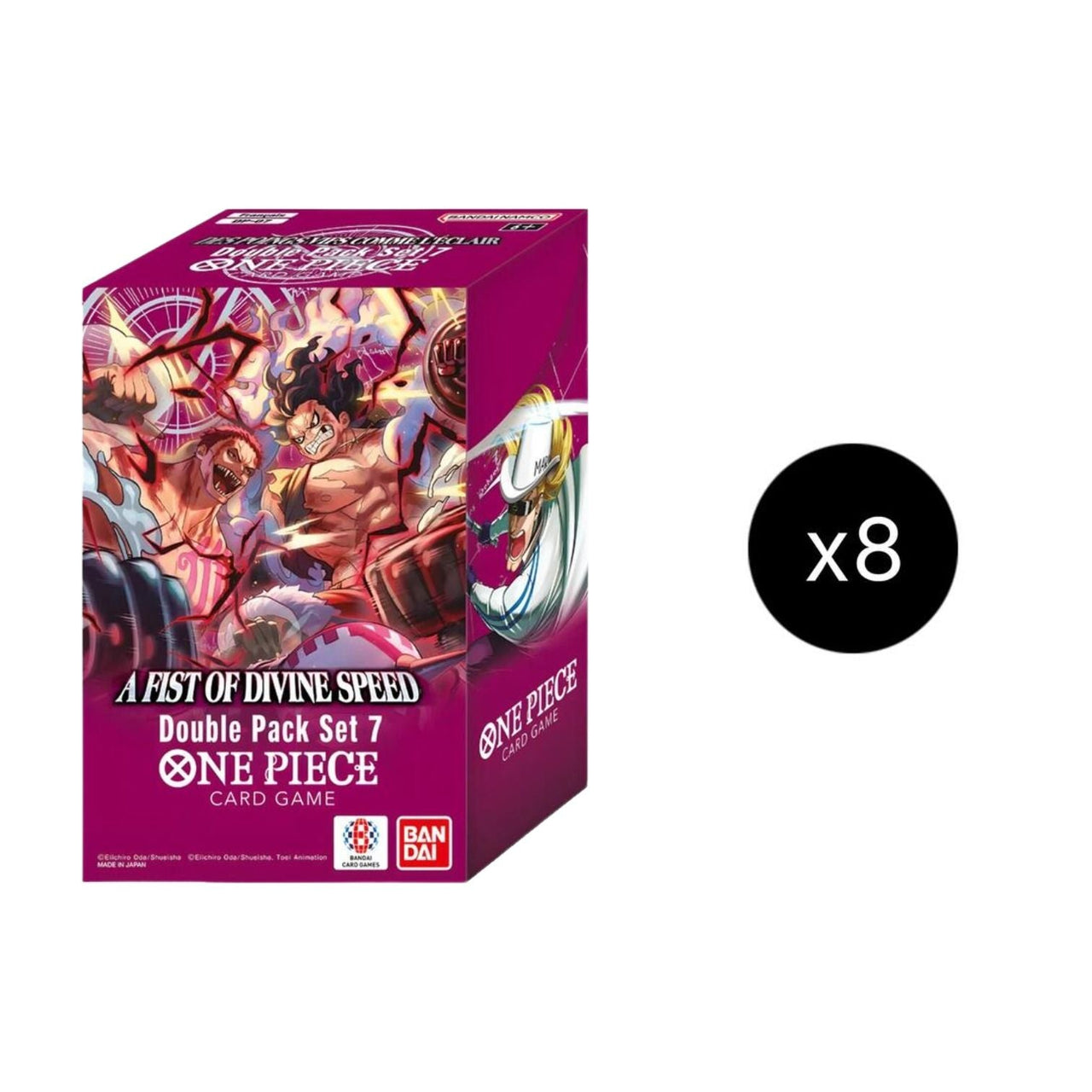 One Piece Card Eng. A Fist of Divine Speed Double Pack Set Vol. 7 Display 810158831049