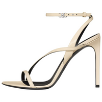 CELINE Triomphe AVA One Strap Sandals 10.5cm Women's Milk White