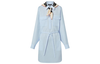 LOUIS VUITTON Long-Sleeved Dresses Women's Blue
