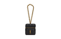 SAINT LAURENT Sheepskin Coin Purse Mini Women's Black