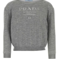 PRADA Logo-Intarsia Jumper