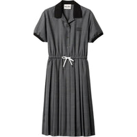 MIU MIU Short-Sleeved Dresses Women's Slate Gray