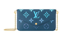 LOUIS VUITTON Felicie Pochette Gradient Blue