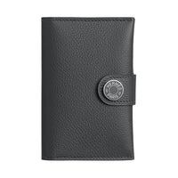 HERMES R.M.S Evercolor Calfskin Card Holder Women's Dusty Gray