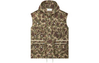 CELINE Camouflage Button Detailed Drawstring Gilet
