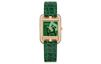 HERMES Cape Cod Collection Wrist Watch Quartz Movement Crocodile Leather Strap Green Dial Women's Watch W060168WW00