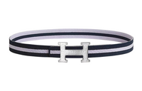 HERMES Belt Unisex Black Width: 3.2cm