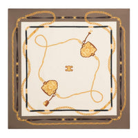 CELINE Square In Coat Of Arms Silk Twill