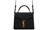 SAINT LAURENT Cow Leather Shoulder Bag Crossbody Bag Handbag Mini Women's Black