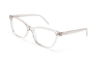 SAINT LAURENT Eyewear Transparent Rectangle-frame Glasses