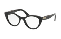 MIU MIU Acetate Acetate Cat Eye Eyeglass Frames Women's Black