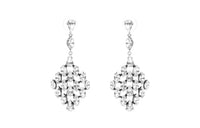 SAINT LAURENT Brass Earrings Women's Silver