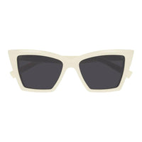 SAINT LAURENT Recycled Acetate Cat Eye Sunglasses Women's White
