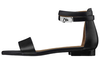HERMES Strap Sandals Women's Black