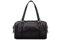 MIU MIU Leather Handbag Women's Black