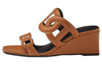 HERMES Figari Stylish Sandals Women's Brown