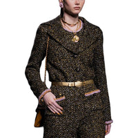 CHANEL Jackets Coats Women's Black