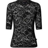 LOUIS VUITTON Floral Lace Knit Top