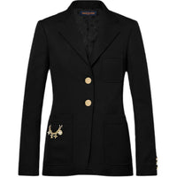 LOUIS VUITTON SS24 Business Suit Coat Women's Black