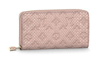 LOUIS VUITTON Zippy Python Skin Wallet Women's Pink
