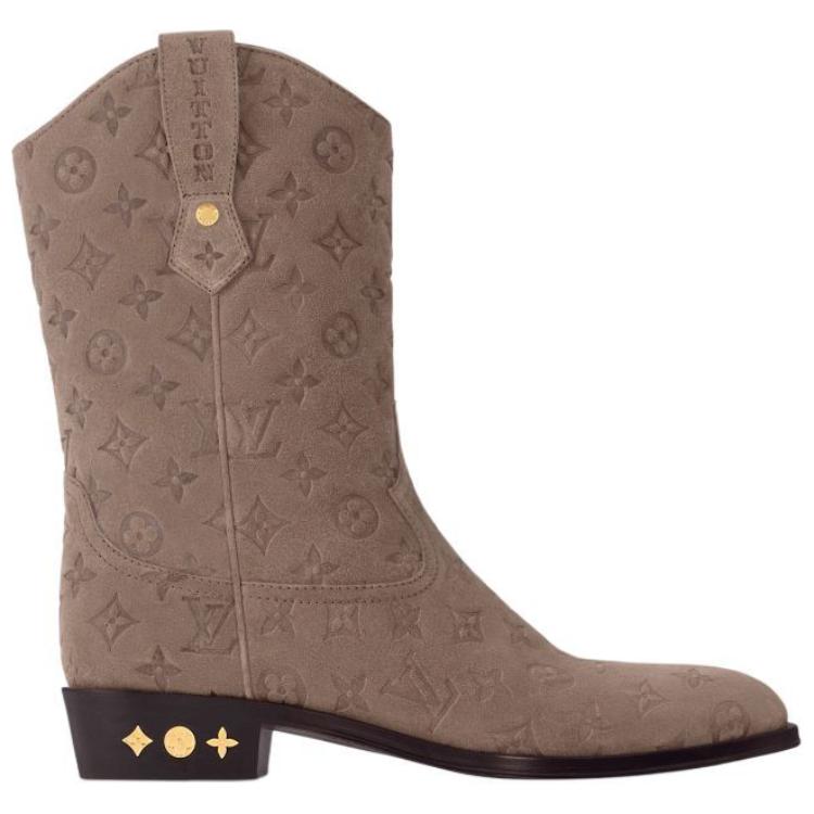 LOUIS VUITTON Rider Ankle Boots Men's Brown