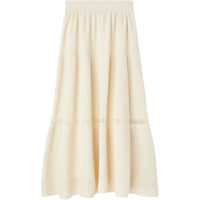 Loro Piana FW24 Casual Long Skirts Women's Ceramic Color