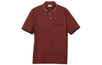 HERMES Polo Shirts Men Brick Red