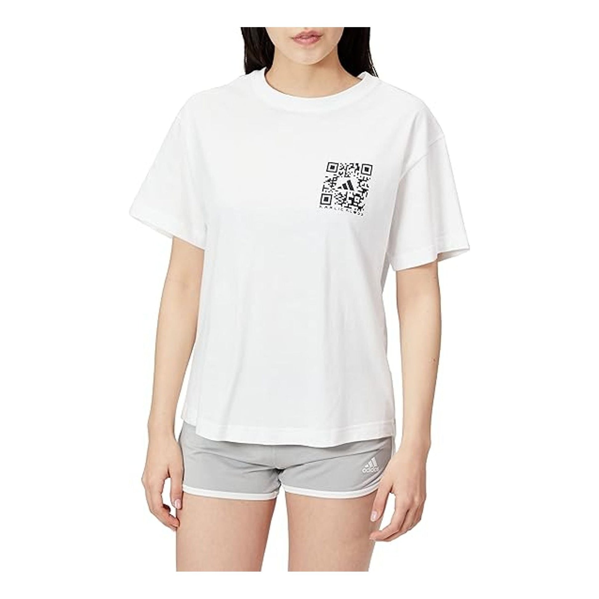 (WMNS) adidas x Karlie Kloss T-Shirt Asia Sizing 'White' HB1443